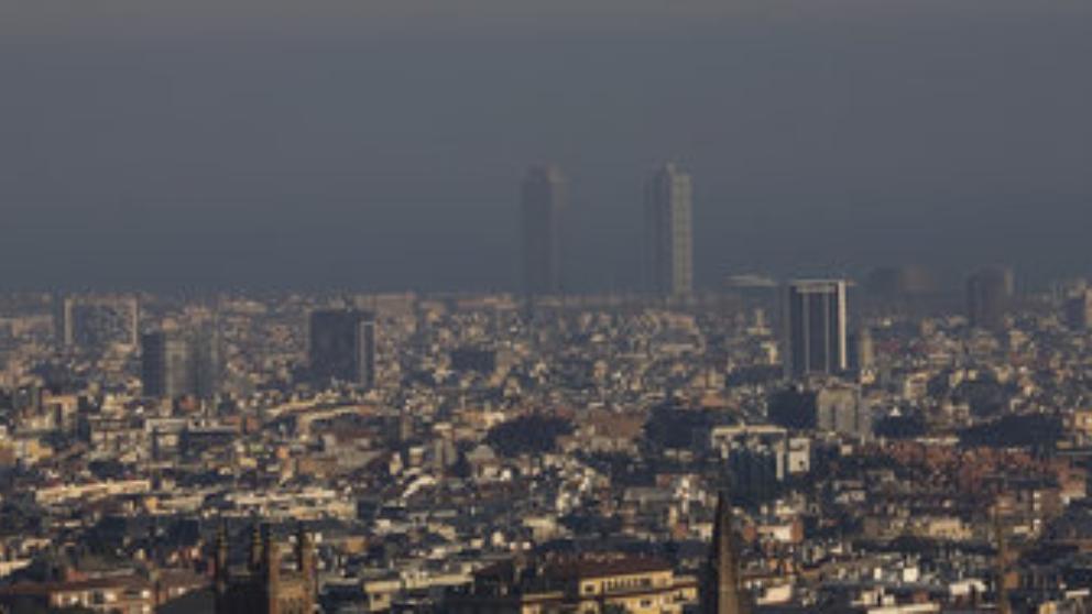 contaminación en Madrid y Barcelona